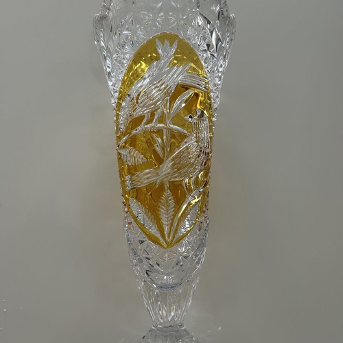 Crystal vase 27 cm, new