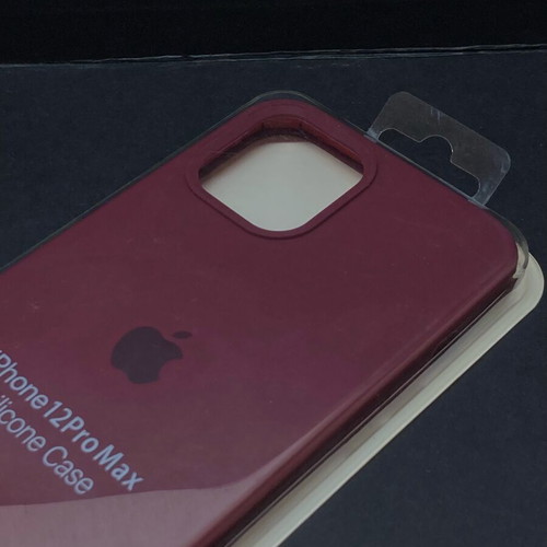 iPhone 12 Pro Max case new silicone burgundy