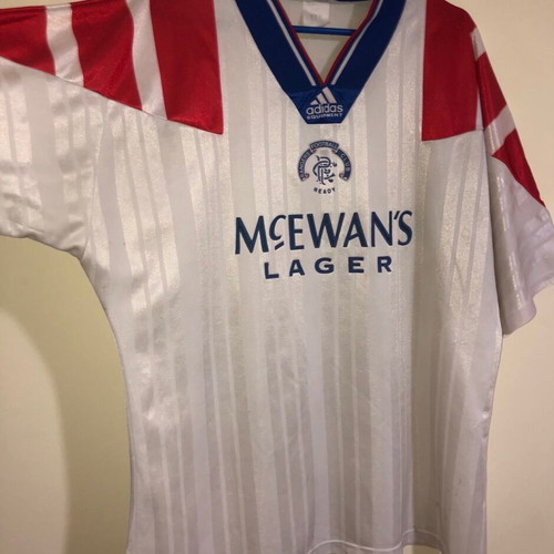 Vintage Rangers Fc 1992-94 Large Adidas jersey used
