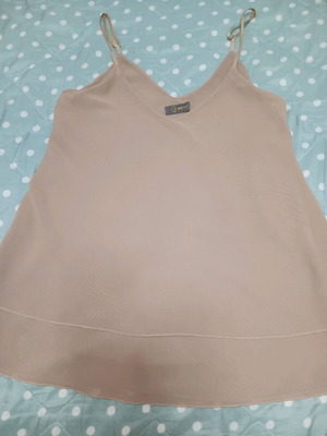 Beige O2 cami top one size like new