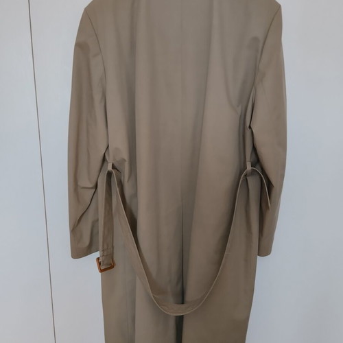 Hermes Nino-Flex Diolen men's khaki trench coat like new
