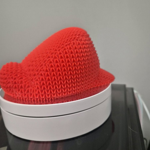 Super Mario knitted decorative hat like new, 3d printed
