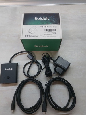 Suidek D1078A Bi-Directional USB-C Switch new, 8K@60Hz, 100W PD, 10Gbps