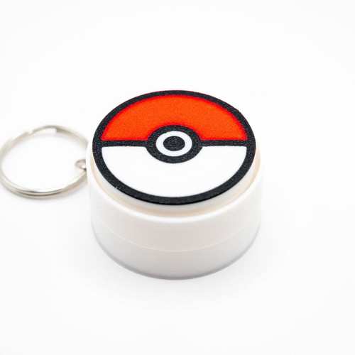 3D Printed Clicker Keychain Poké Ball new, fidget accessory
