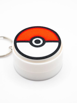3D Printed Clicker Keychain Poké Ball new, fidget accessory