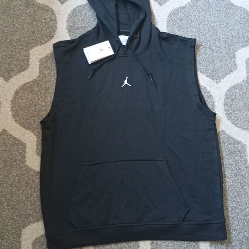 Jordan sleeveless hoodie, black, size L