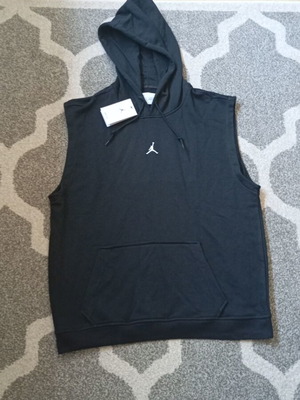 Jordan sleeveless hoodie, black, size L
