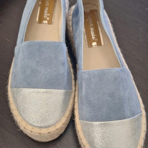 Super Mode turquoise ballerina espadrilles size 39