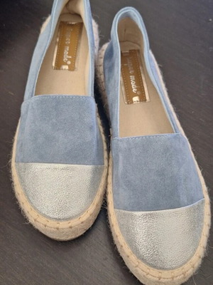 Super Mode turquoise ballerina espadrilles size 39