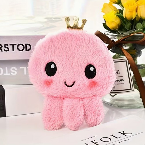 Octopus Wallet flat with chain, new, pink cute design