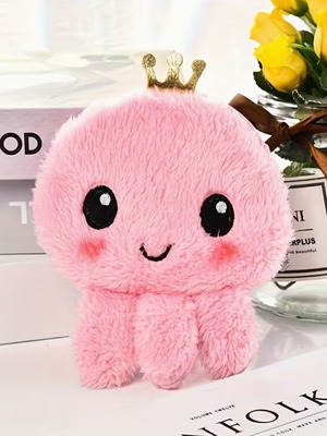 Octopus Wallet flat with chain, new, pink cute design