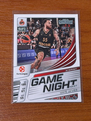 2025-26 Panini Contenders EuroLeague Mike James Game Night SP card new