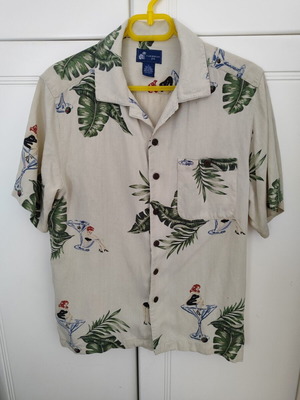 Abysse short sleeve shirt used, size M, multicolor