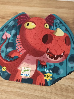 Djeco Puzzle Dragon Edmond 24 pieces like new
