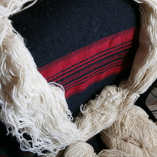 Raw silk yarn new, 4 large skeins