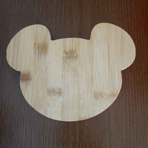 Wooden baby plate new