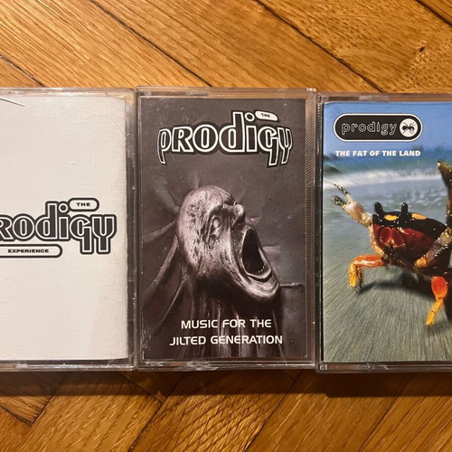 Prodigy cassette tapes used, electronic genre, set of 3