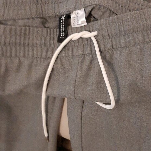 H&M Pants size XL gray with white stripe like new