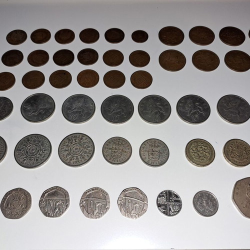 English coins used, pack of 48 pieces