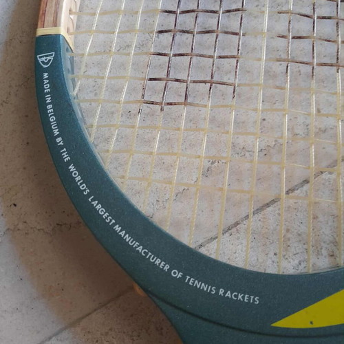 Donnay Court Two classic wooden tennis racket with leather case, like new