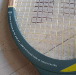 Donnay Court Two classic wooden tennis racket with leather case, like new