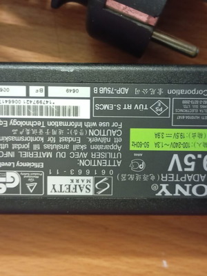 Sony laptop charger original used, good working condition