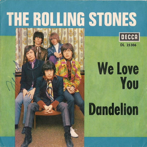 Rolling Stones We Love You Dandelion collectible cover used