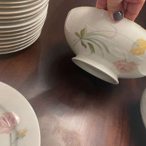 Rosenthal dish set used, 24 shallow, 12 deep, 12 fruit, 12 dessert plates