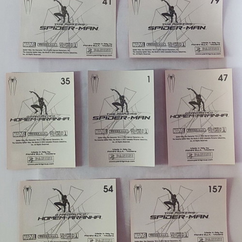The Amazing Spiderman Stickers like new, Panini, set of 7