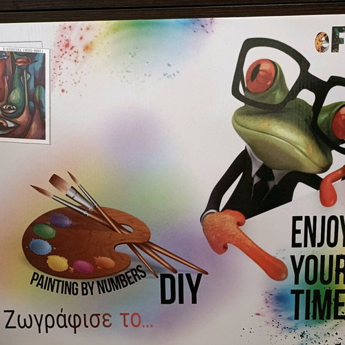 DIY painting canvas new, 40x50 frame with numbered pieces