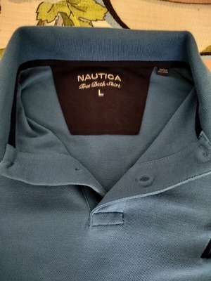 Nautica Polo True Deck shirt new, blue, size L