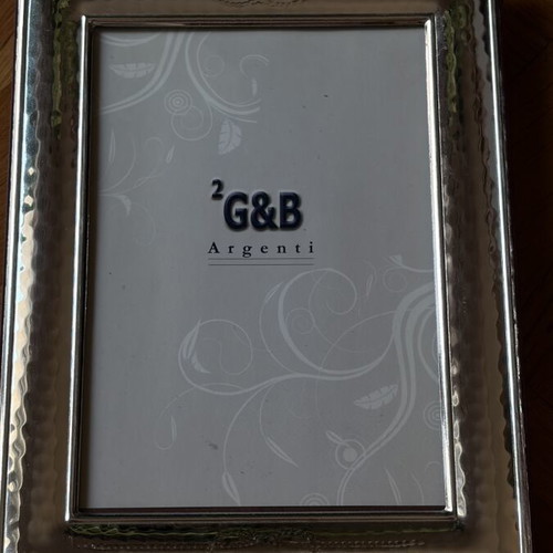 Silver photo frames used, set of 2