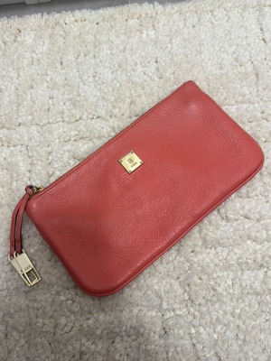 KEM coral handbag like new, handheld
