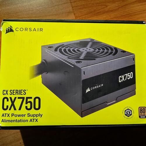 Corsair CX750 750W 80 Plus Bronze ATX power supply new