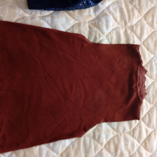 Sleeveless turtleneck like new, beautiful color