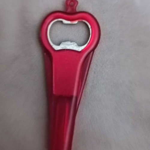 Bottle opener church key used, red FODY'S