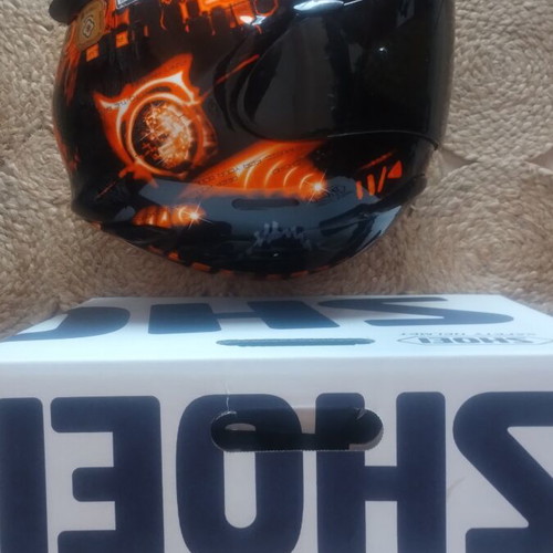 Shoei helmet small used with case and extra visor