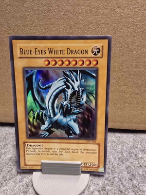 Yu Gi Oh! Blue-Eyes White Dragon SKE-E001 like new
