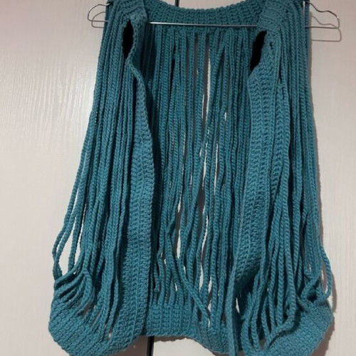 Knitted cardigan new, blue