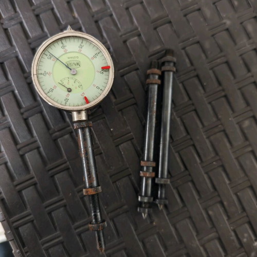 Mauser micrometer used with 0.01 mm accuracy