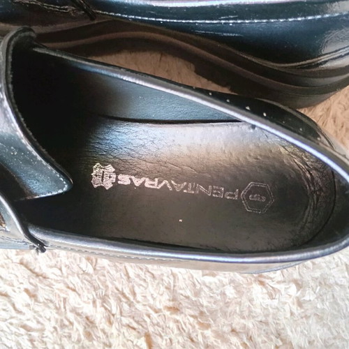 Vintage platform shoes like new, black, size 37