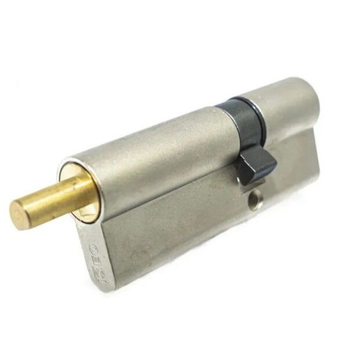 Brass cylinder ISEO F5 with key new, length 10 cm