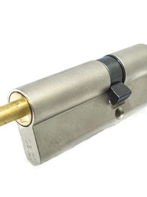 Brass cylinder ISEO F5 with key new, length 10 cm