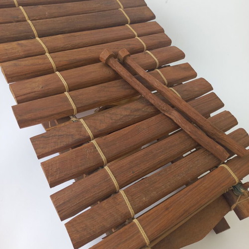 Balafon African handmade xylophone used, 90's, 12 keys