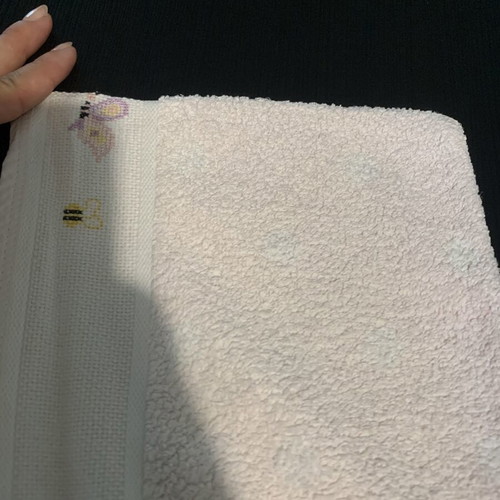 Rico Design Baby Towel with Handmade Embroidery like new