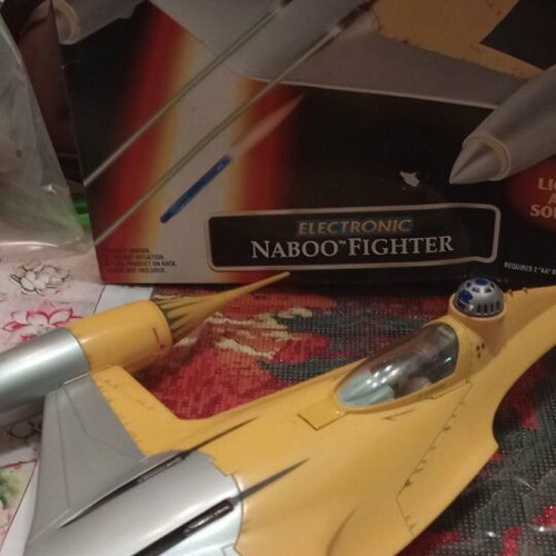 Star Wars Naboo Starfighter used with Anakin figure