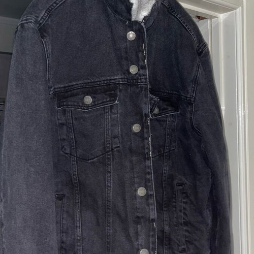 Bershka denim jacket men's like new, warm with inner lining