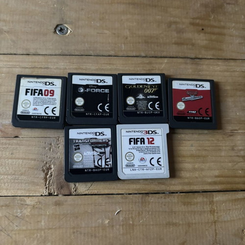 Nintendo DS game cartridges used, without cases