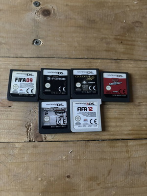 Nintendo DS game cartridges used, without cases