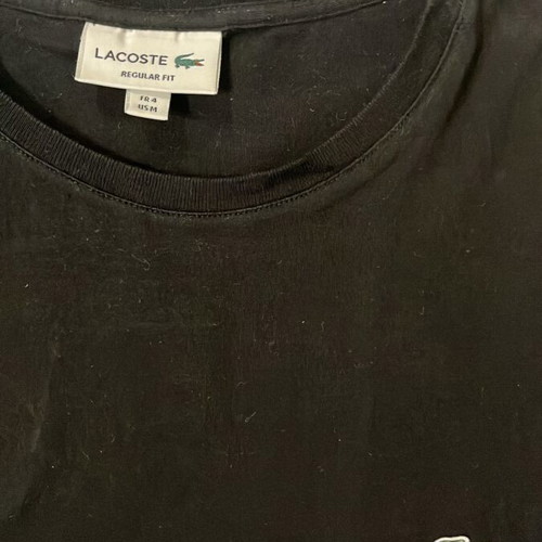 Lacoste Regular Fit Men T-Shirt, black, size M